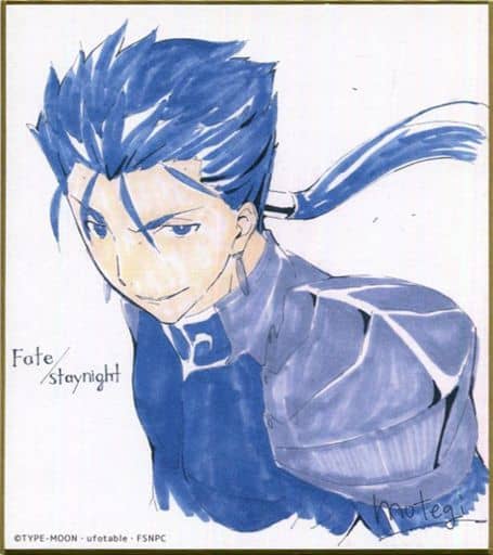 紙製品(キャラクター)　ランサー(ブルー) 「Fate/stay night [Unlimited Blade Works]×ufotable cafe 復刻 後期 ランダム複製ミニ色紙(B)」