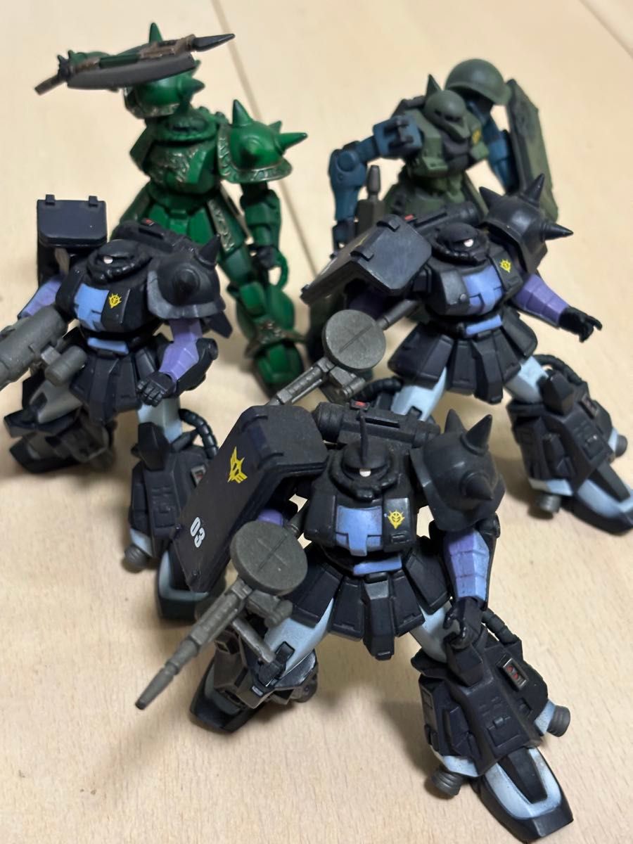 アルティメットオペレーション　ザク5体セット二手;物流保障;有些许损伤或污渍