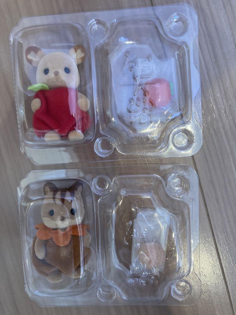 シルバニアファミリー　赤ちゃん森であそぼ　シカの赤ちゃん　くるみリスの赤ちゃん