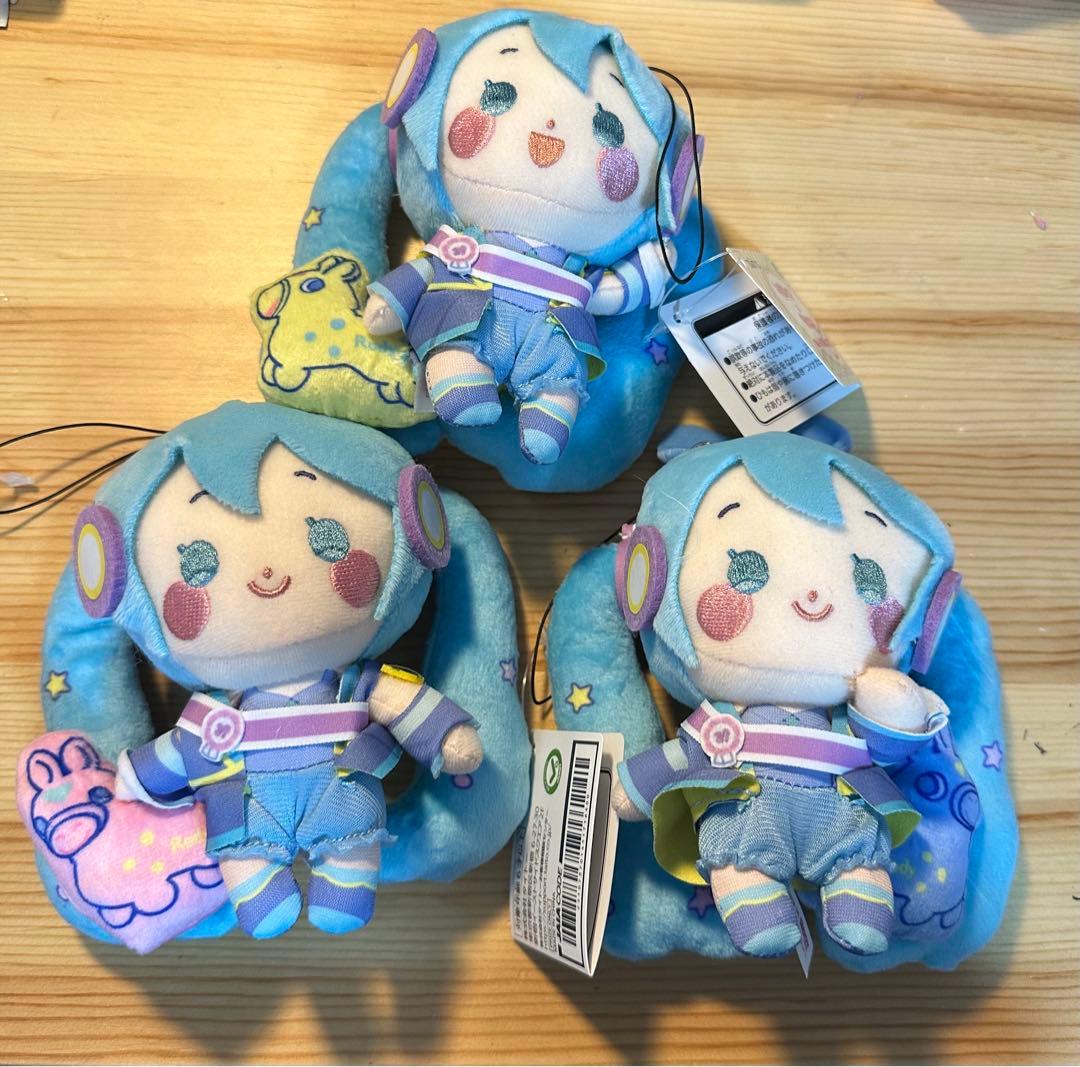 ゲオ限定＊初音ミク×RODY＊ぬいぐるみマスコット ＊全3種セット