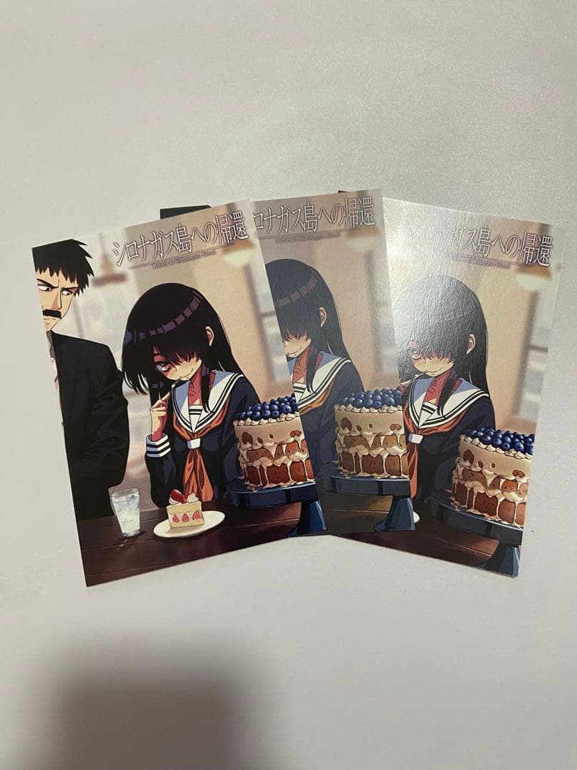 ３枚セット　シロナガス島への帰還　ポストカード没有明显的损伤或污渍