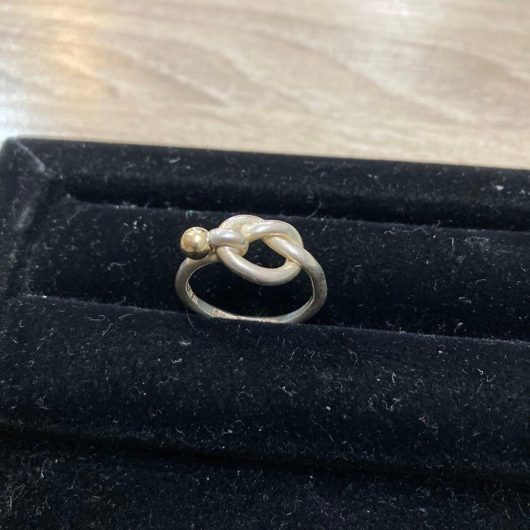 ティファニーリング　ステアリングシルバー　18K