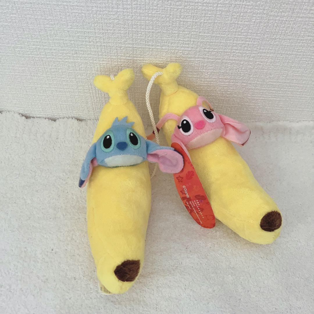 ディズニー　スティッチ　エンジェル　バナナ　ぬいぐるみ