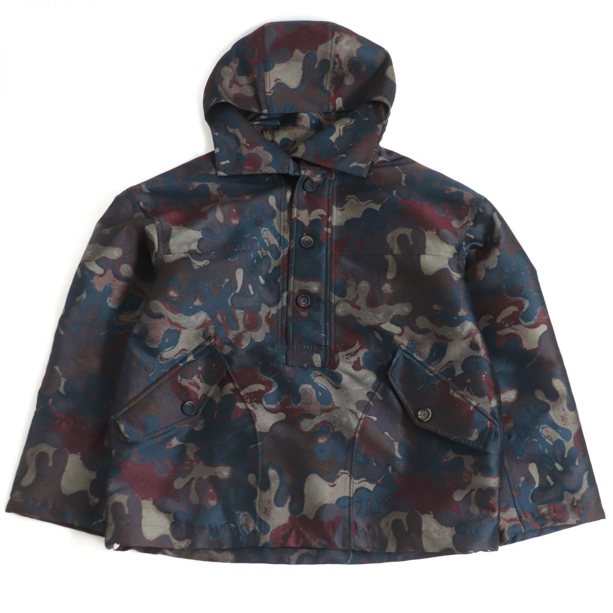 【ドンドン見直し】極美品□21AW DIOR/ディオール オム×ピータードイグ 143C403A5336 カモフラージュ フーデッドジャケット/アノラックパーカー マルチ 48【中古】