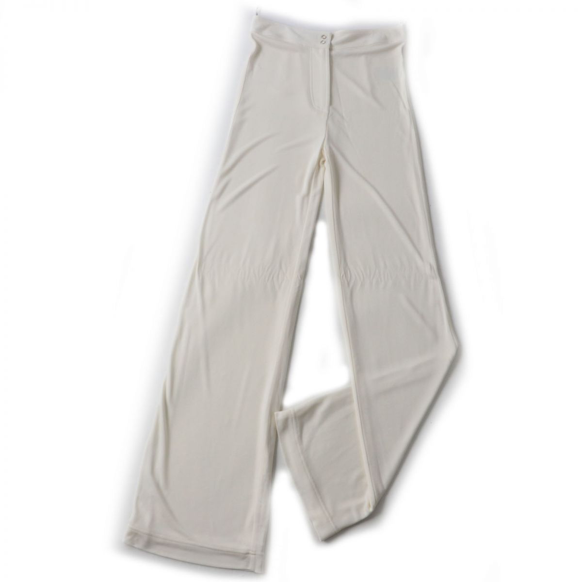 【ドンドン見直し】極美品☆正規品 BURBERRY LONDON ENGLAND バーバリー ロンドン イングランド レーヨン パンツ/ボトムス アイボリー 40 伊製　レディース【中古】