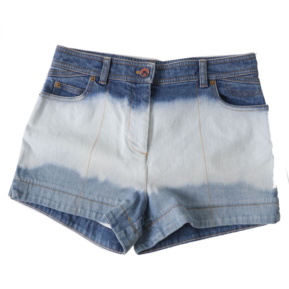 【ドンドン見直し】未使用品◎正規品 日本製 ルイヴィトン 1A5JIQ DENIM SHORTS グラデーション デニムショートパンツ インディゴ 38【中古】