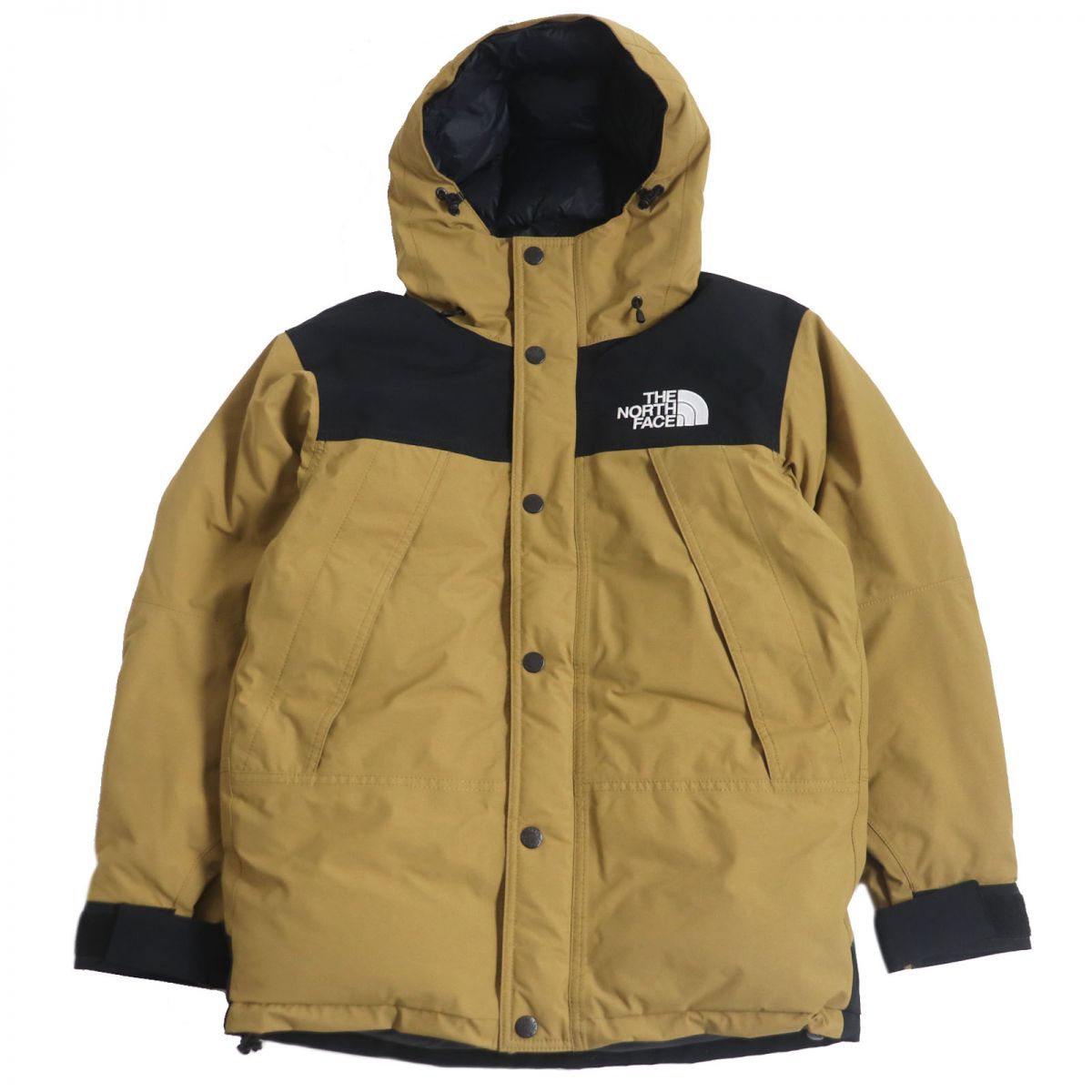 極美品□ザ・ノースフェイス ND91930 Mountain Down Jacket GORE-TEX WZIP マウンテンダウンジャケット ブリティッシュカーキ XS 正規品【中古】