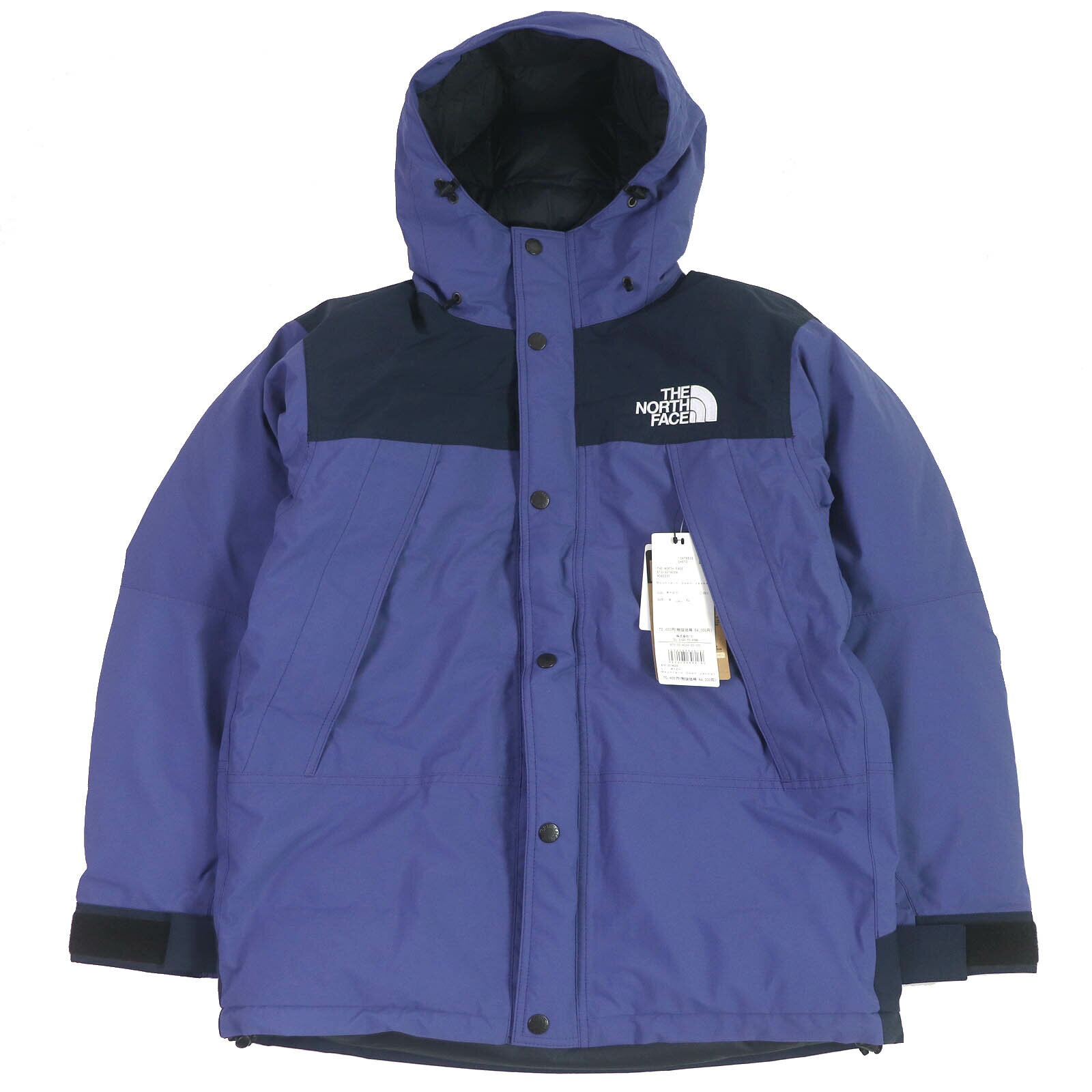 未使用品□THE NORTH FACE ザ・ノースフェイス ND92237 Mountain Down Jacket GORE-TEX フーデッド ダウンジャケット アーバンネイビー ケイブブルー L 正規品 メンズ【中古】