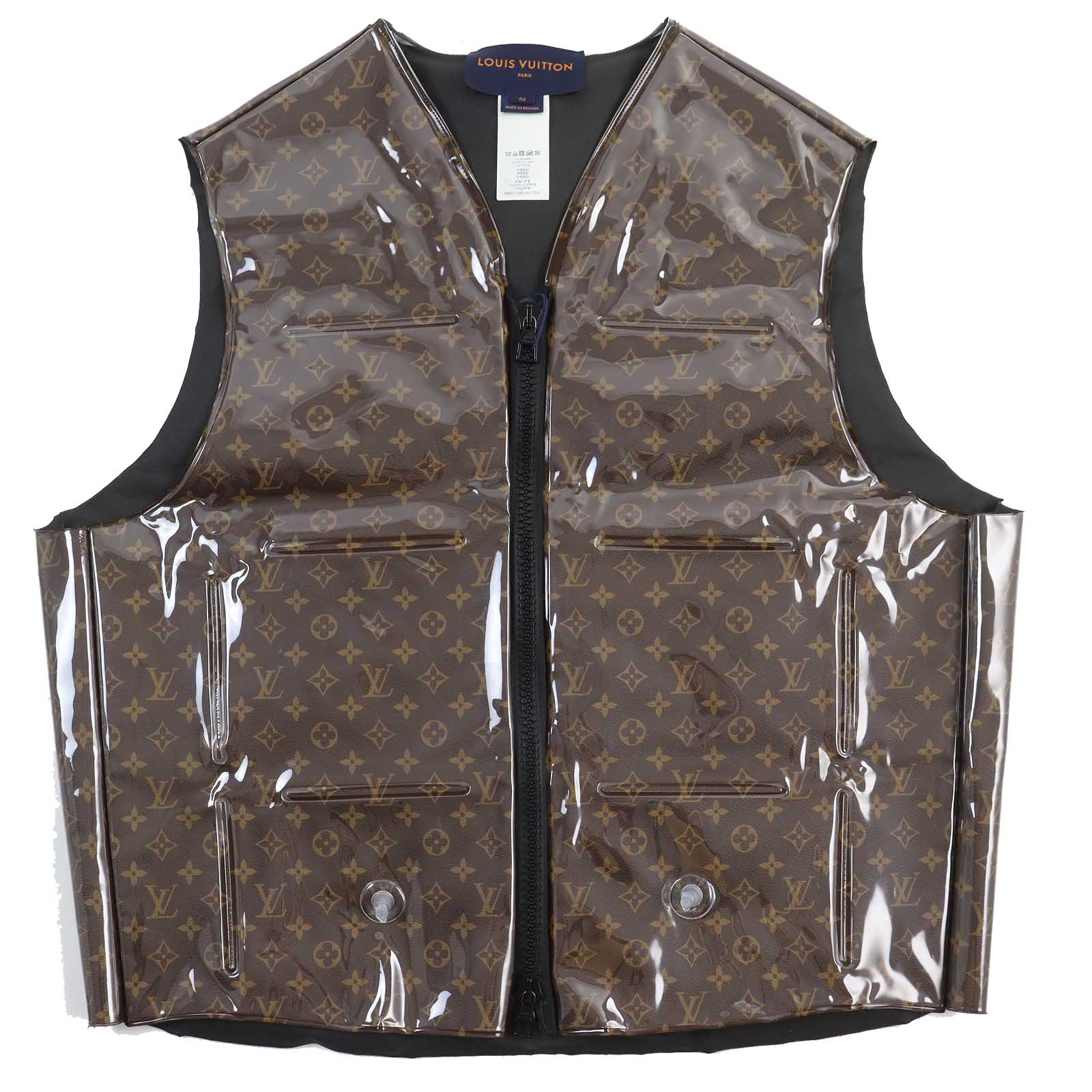 未使用品△LOUIS VUITTON ルイヴィトン 2021年製 HKG75W インフレ・タブルモノグラム ベスト ダークブラウン系 52 正規品 メンズ【中古】