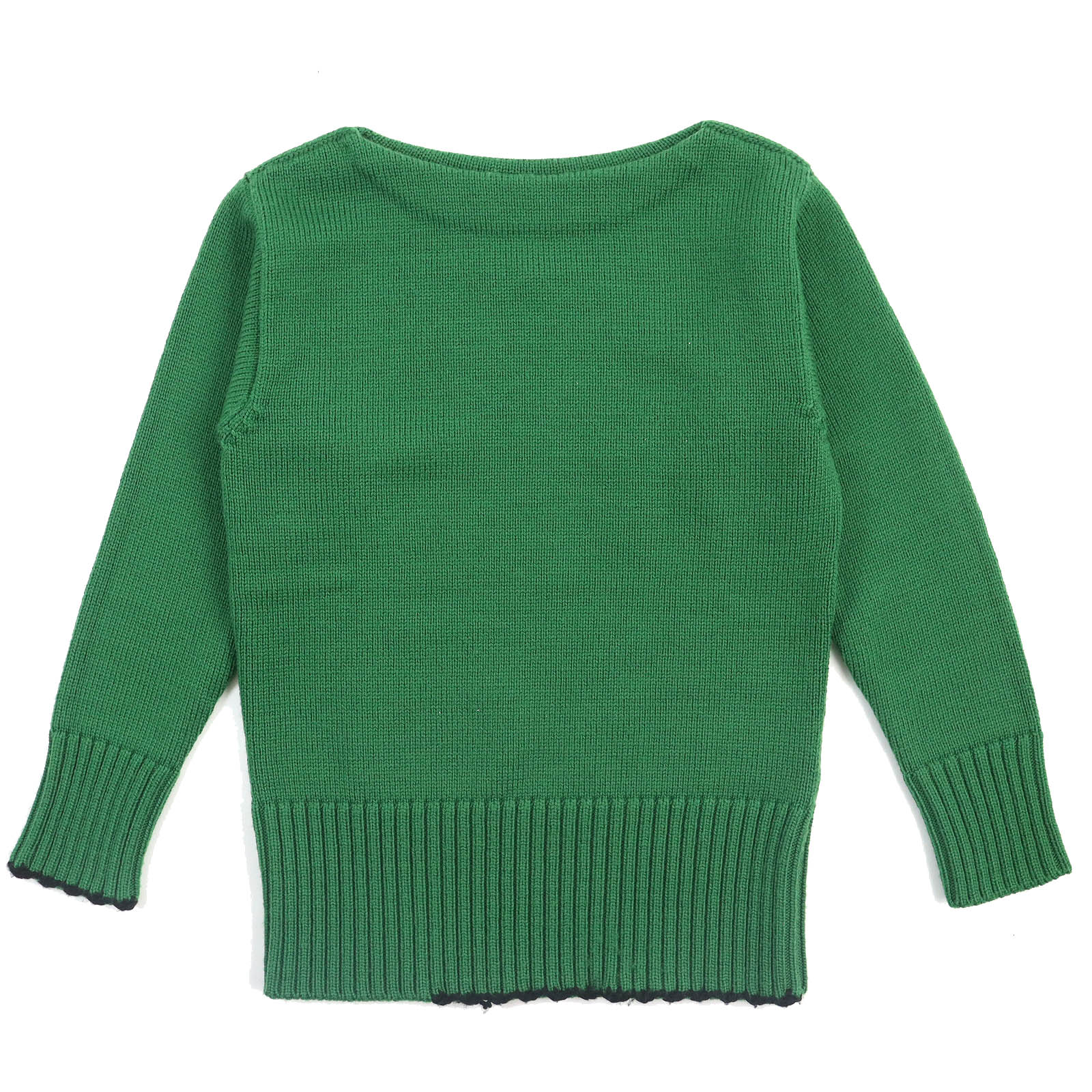 美品△Maison Margiela 10 メゾンマルジェラ 10 21AW S50GP0257 Knitwear ウール ボートネック 長袖 ニット セーター グリーン L イタリア製 正規品 メンズ オススメ◎【中古】
