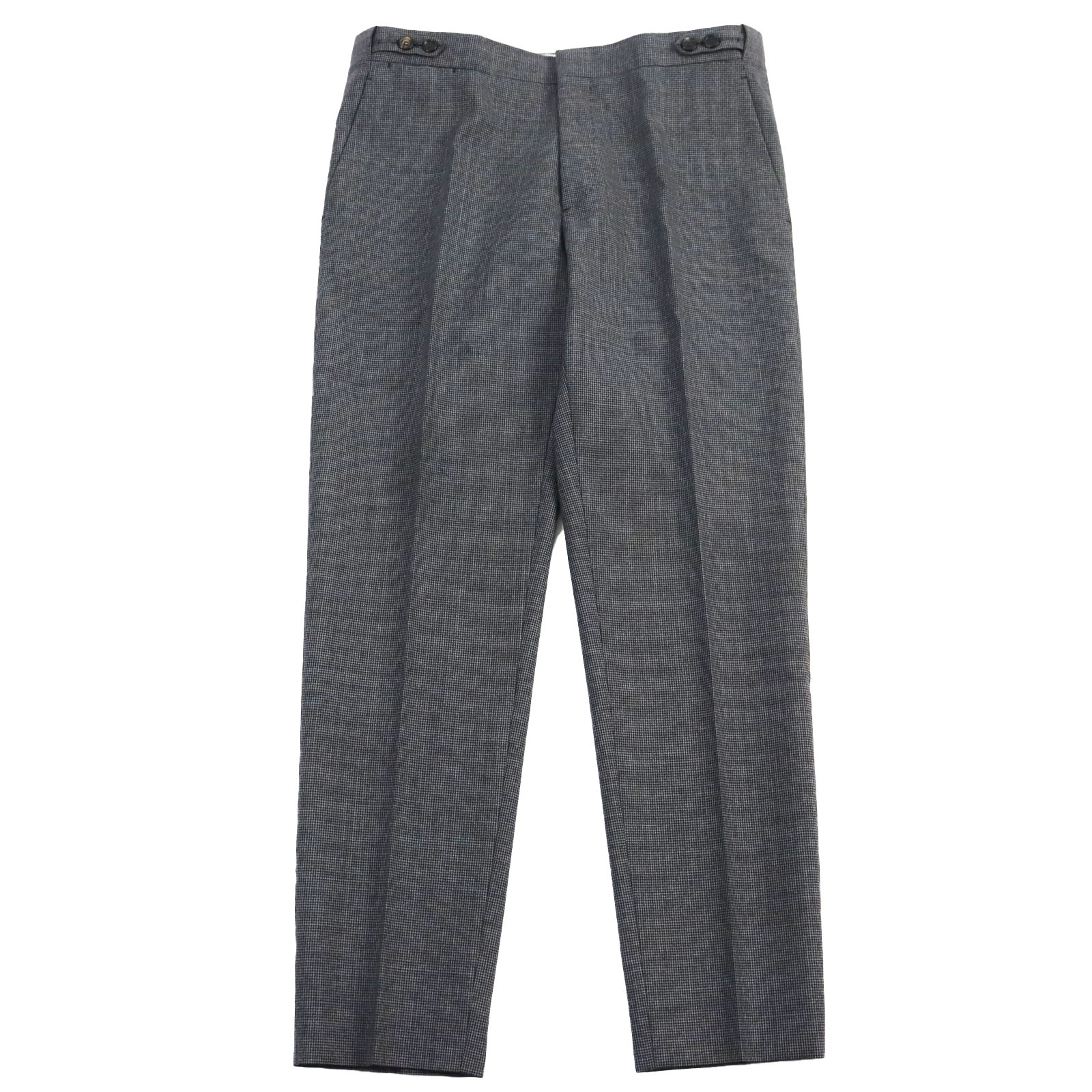 極美品●DSQUARED2 ディースクエアード 2022年製 S71FT0180 千鳥格子柄 トラウザーパンツ スラックス グレー 50 イタリア製 正規品 メンズ【中古】
