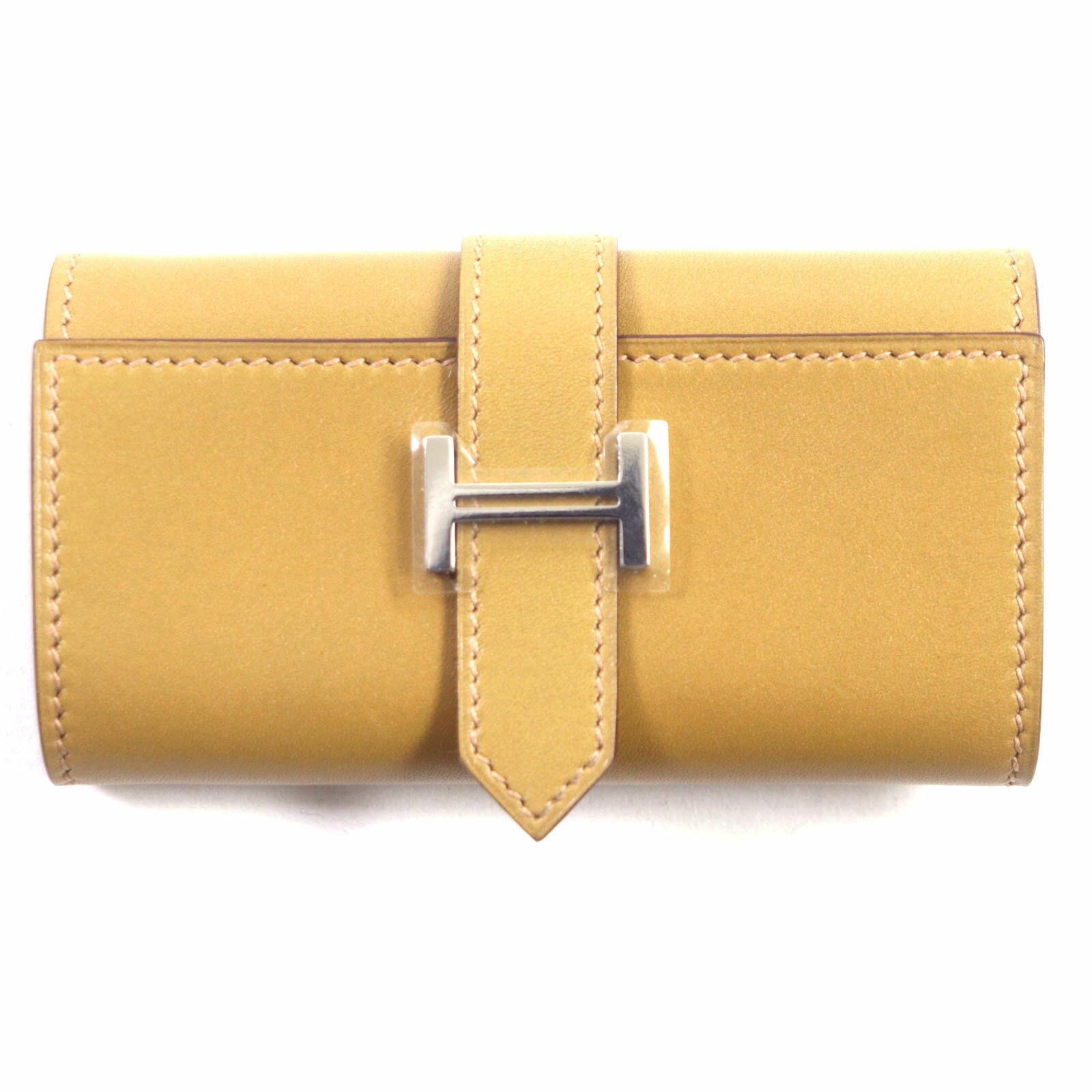 極美品▼HERMES エルメス ベアン クラフト シルバー金具 6連 ボックスカーフ レザー キーケース □L刻印 箱付き フランス製 メンズ【中古】