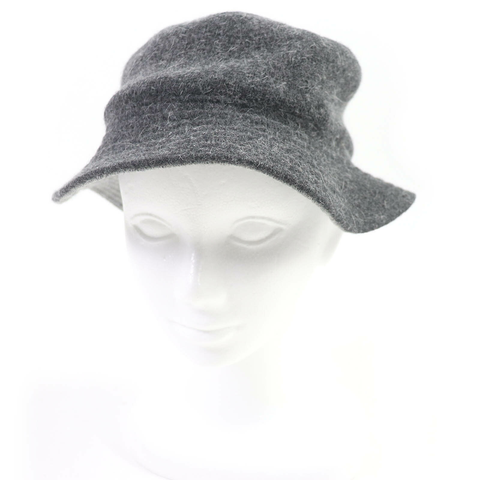 極美品□MOTSCH HERMES　モッチ エルメス　ウール　ラビット　帽子　フェルトハット　グレー　56　フランス製　正規品　メンズオススメ【中古】