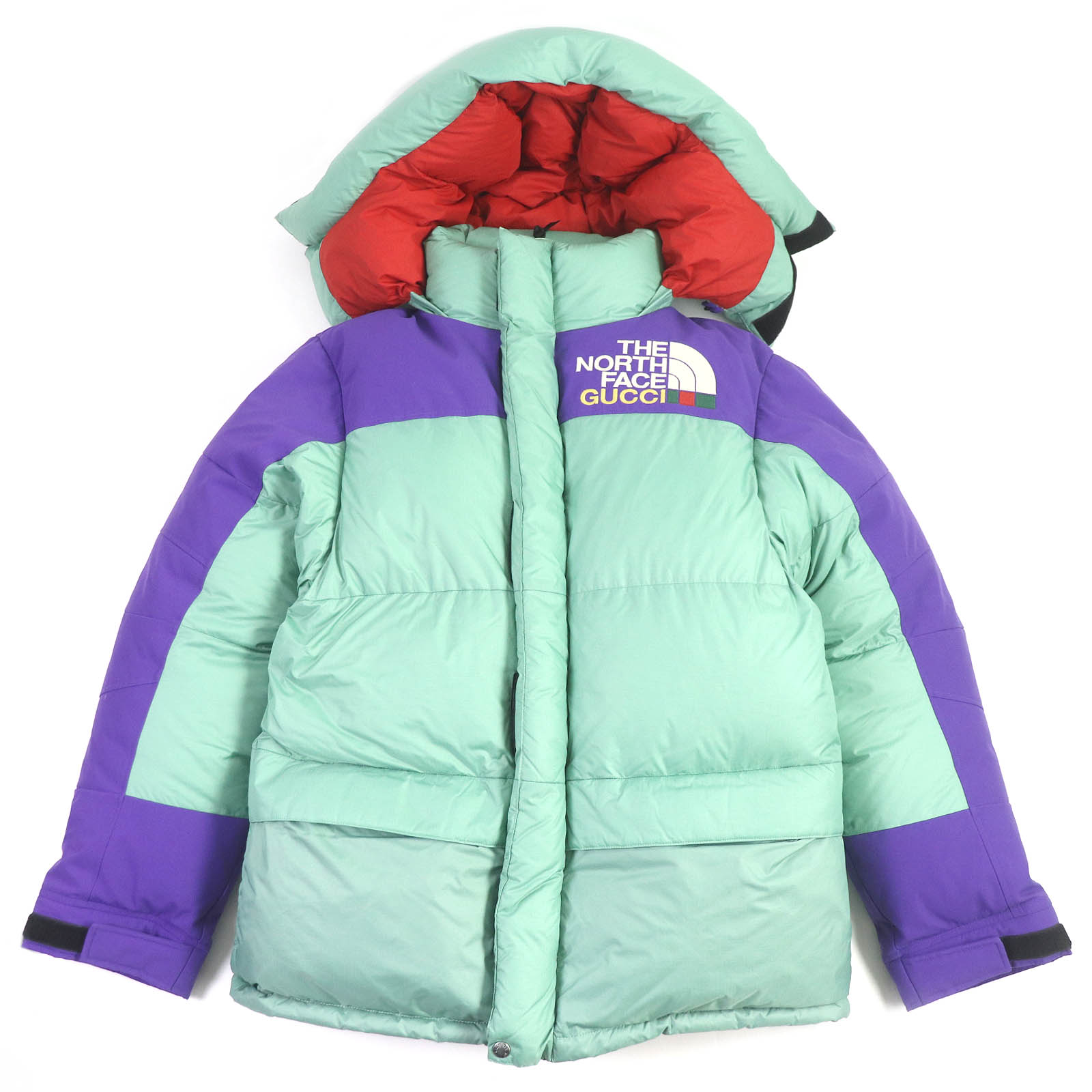 美品□GUCCI グッチ THE NORTH FACE ザ・ノースフェイス 21AW 663895 フーデッド WZIP ダウンジャケット マルチカラー S 正規品 メンズ【中古】