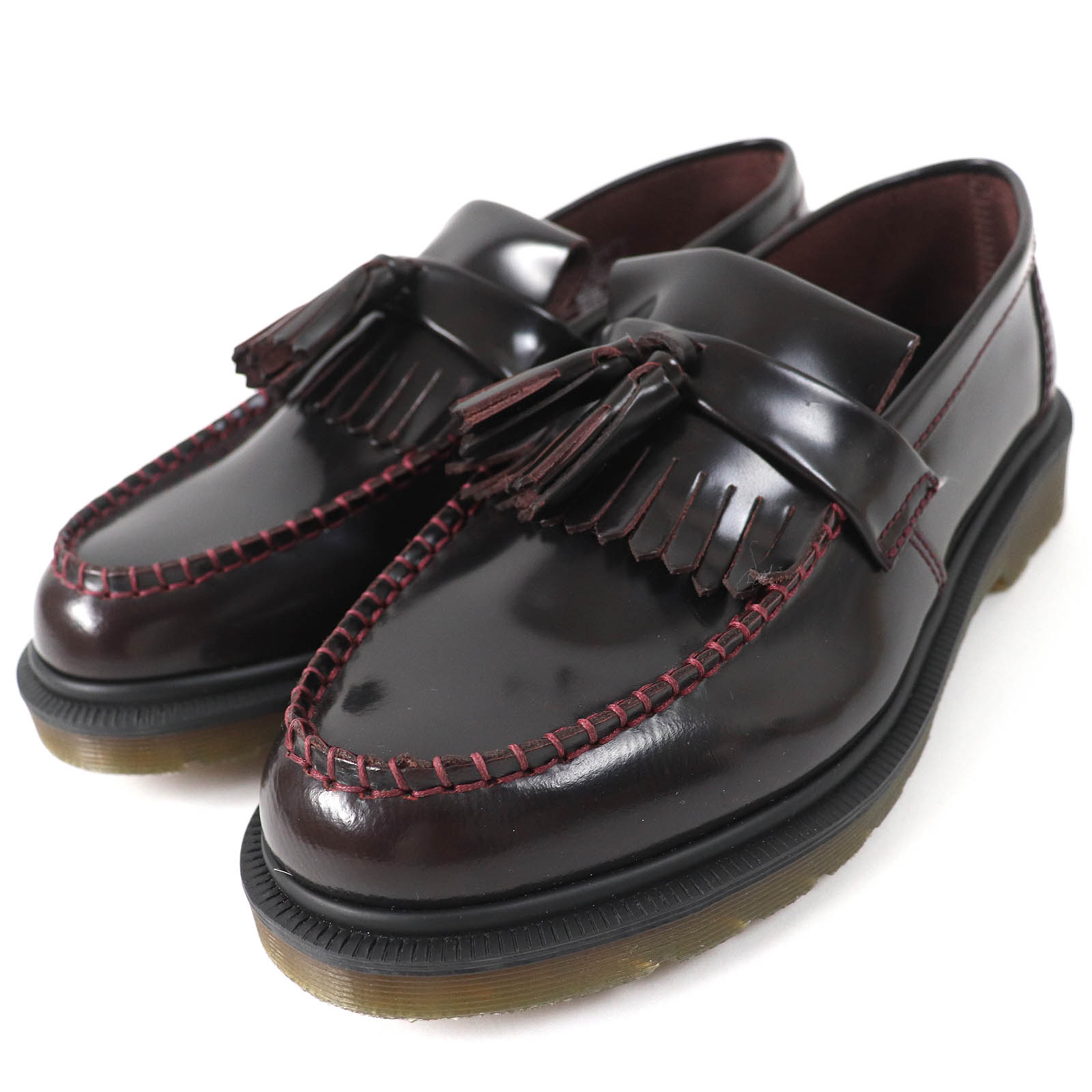 未使用品△Dr.Martens ドクターマーチン 24370600 ADRIAN エイドリアン キルトタッセル レザー ローファー チェリーレッド UK6 レディース オススメ◎【中古】