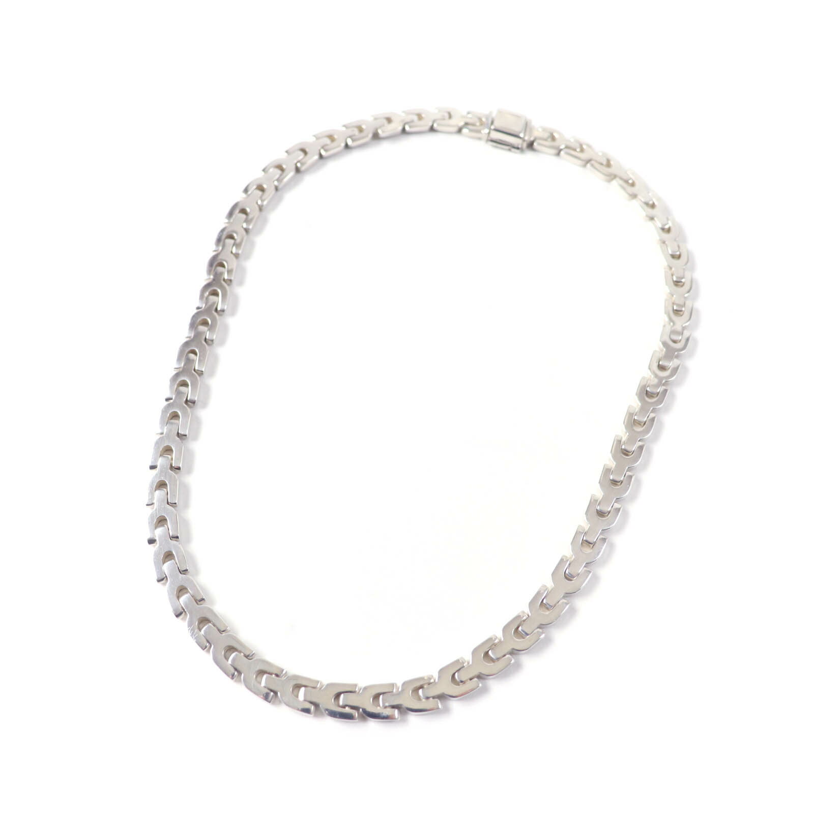 美品★TIFFANY&Co. ティファニー ヴィンテージ 80年代 希少 Yリンク ネックレス アクセサリー SV925 シルバー 重量64.81g レディース【中古】