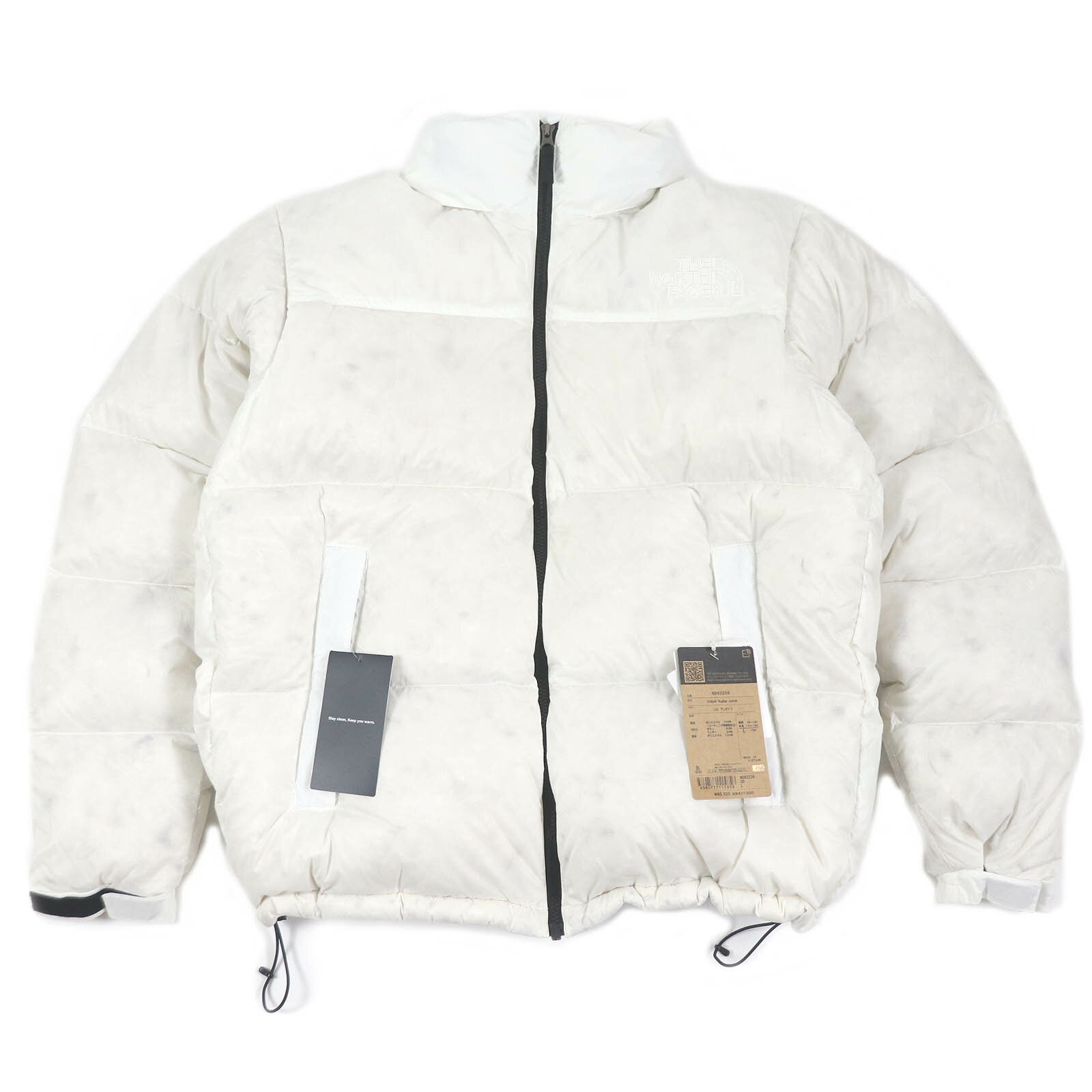 未使用品□THE NORTH FACE ザ・ノースフェイス ND92236 22FW Undyd Nuptse Jacket フード入り ダウンジャケット アンダイド L 正規品 メンズ【中古】