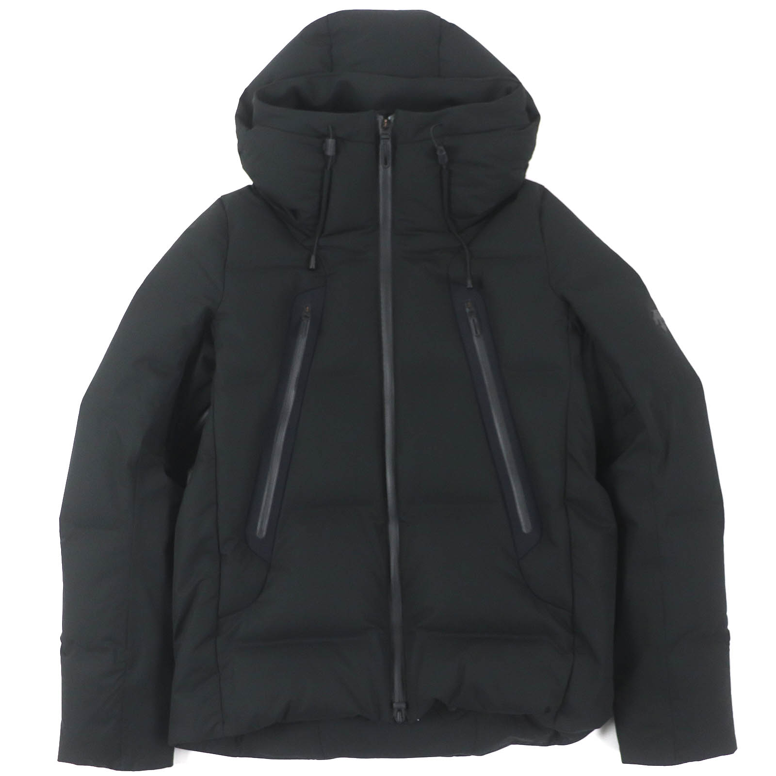未使用品△DESCENTE ALLTERRAIN デサントオルテライン DAMSGK30U MOUNTAINEER マウンテニア 水沢ダウン フード付き ダウンジャケット ブラック S 正規品 日本製 メンズ オススメ◎【中古】