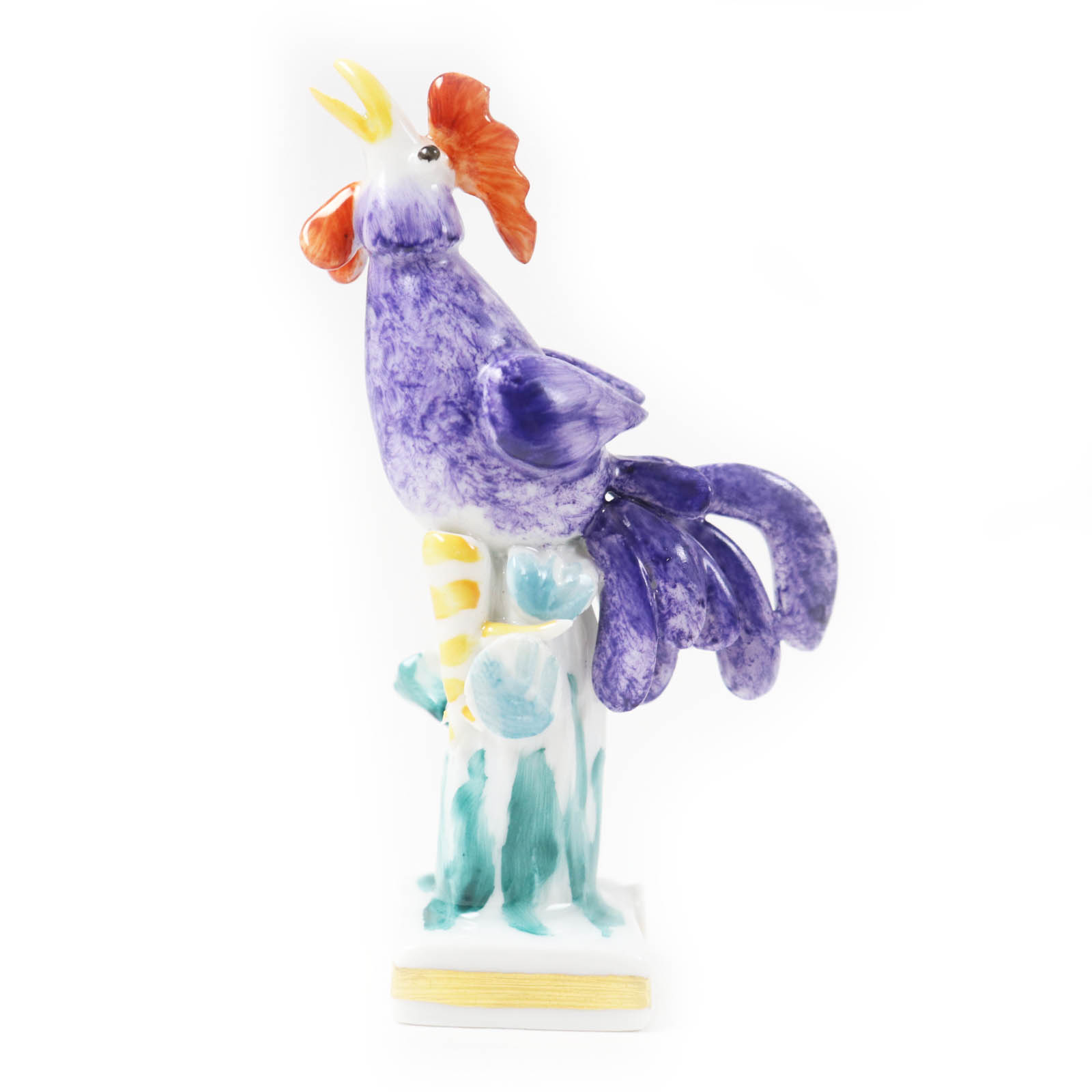 未使用品◎Meissen マイセン 陶器 干支シリーズ ニワトリ 鶏 オブジェ マルチ 箱付き 正規品 レディース【中古】