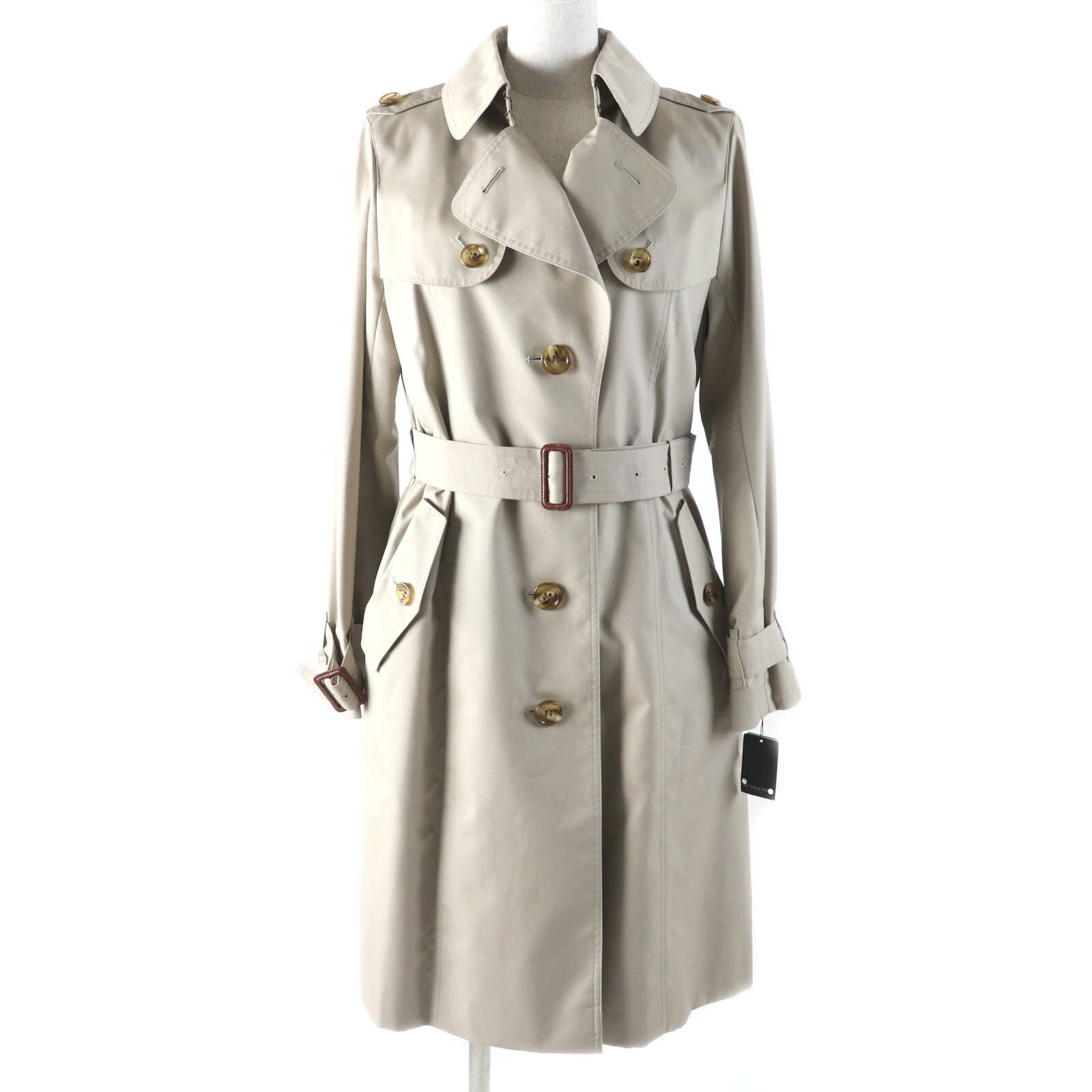極美品★BURBERRY LONDON バーバリーロンドン ライナー・ベルト付 裏地ノバチェック柄 トレンチコート ベージュ 11 日本製 正規品 レディース【中古】