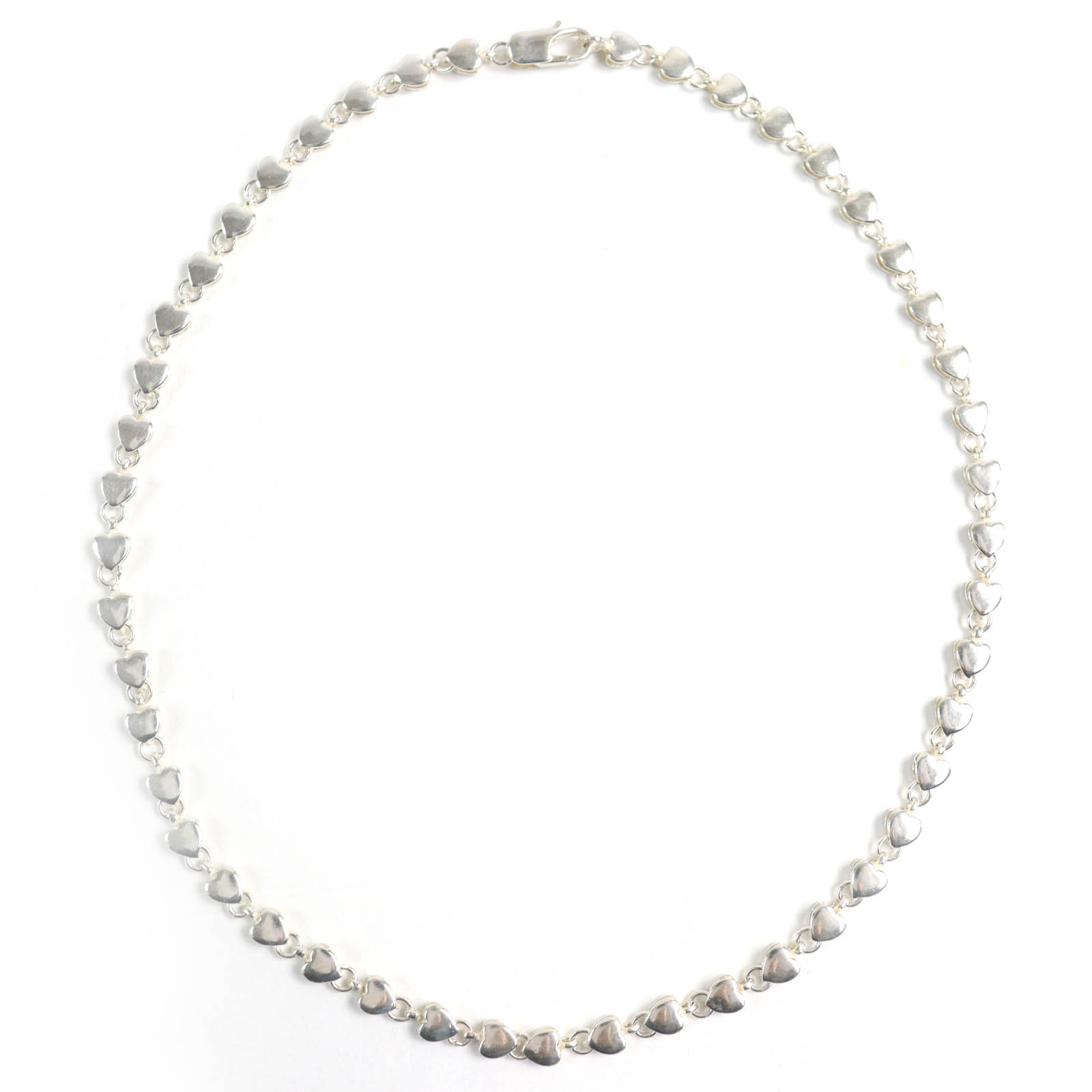 美品△TIFFANY&Co. ティファニー パフハート ネックレス アクセサリー SV925 シルバー 重量16.0g レディース【中古】