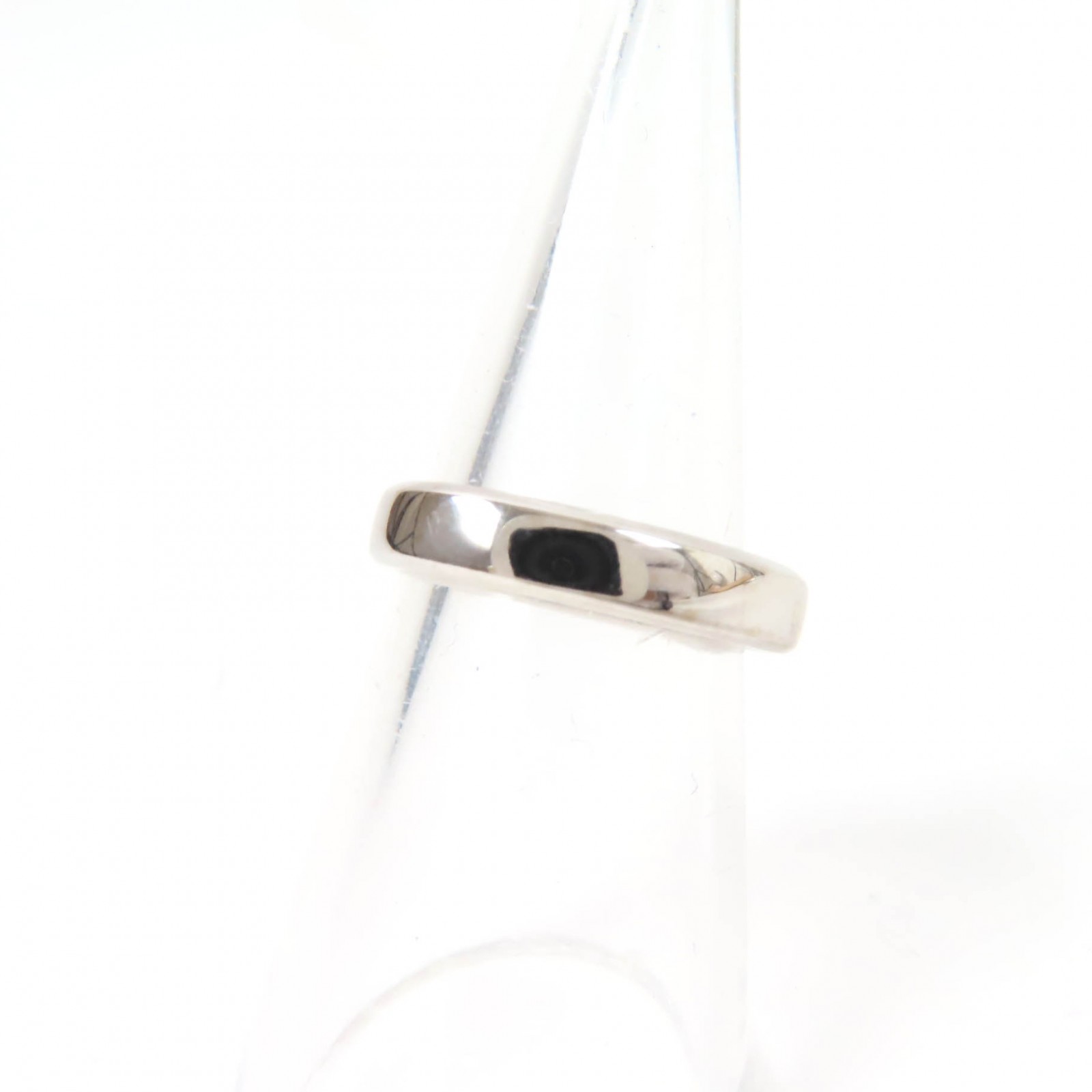 極美品☆Georg Jensen ジョージジェンセン リング・指輪 750 K18WG シルバー 11号相当 ケース付き 重量5.0g レディース【中古】
