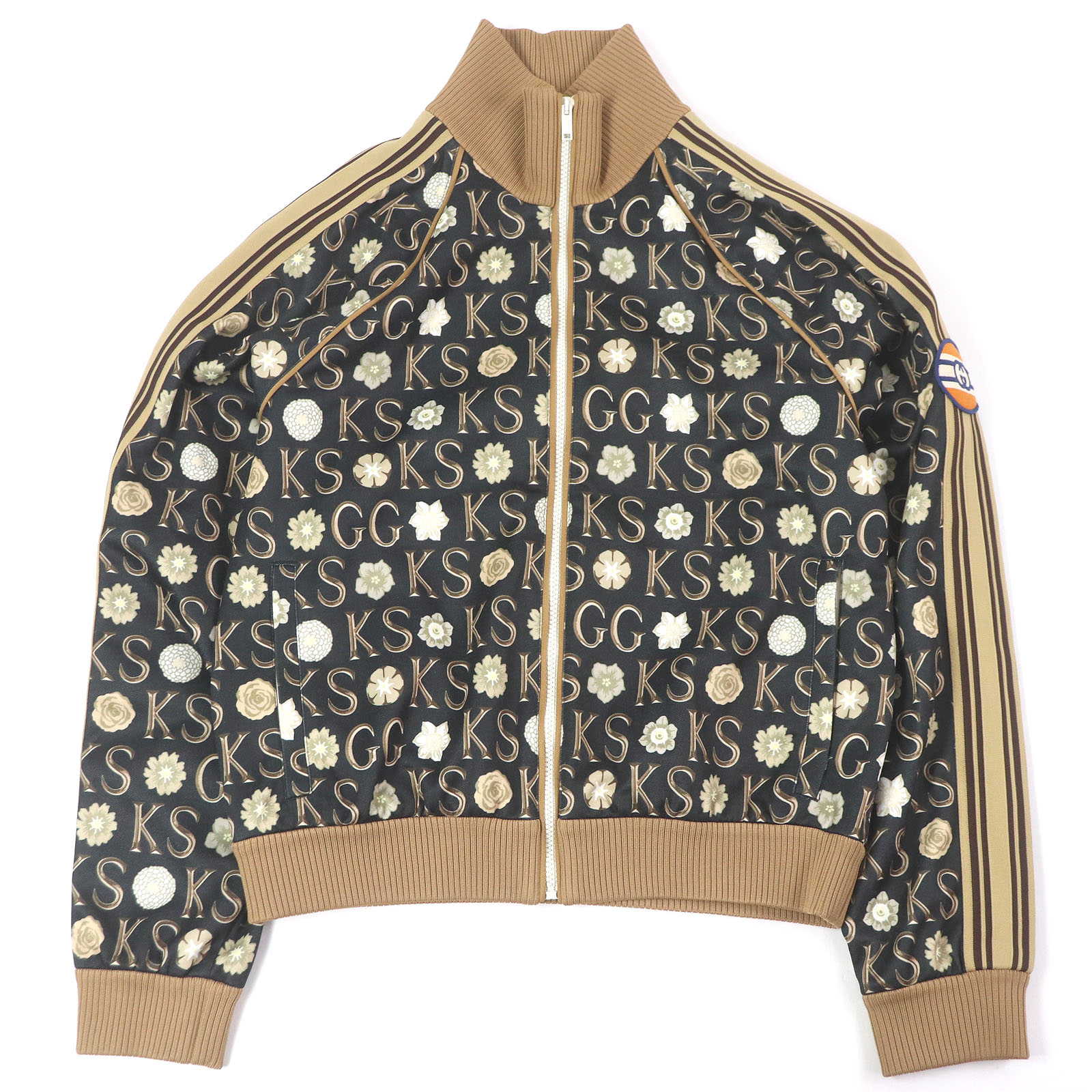 未使用品□GUCCI Ken Scott グッチ ケンスコット 21SS 645217 ロゴ総柄 ジャージ トラックジャケット ブラック L イタリア製 正規品 メンズ【中古】