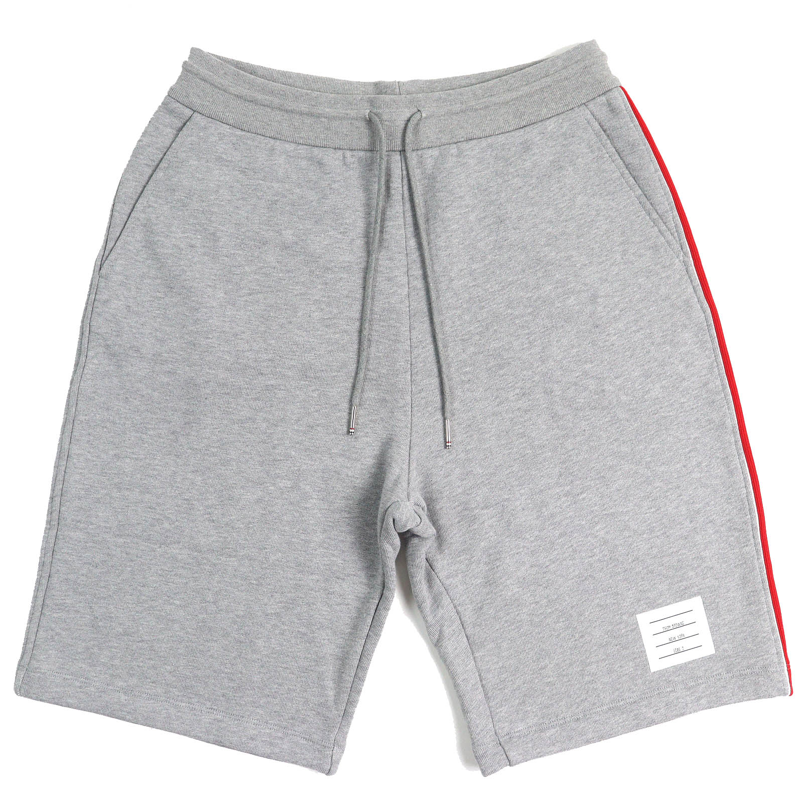 未使用品△THOM BROWNE トムブラウン MJQ096A-03377-055 クラシック ループバック スウェットショーツ コットン100％ ショートパンツ ライトグレー 2 イタリア製 正規品 メンズ 大人気 オススメ◎【中古】