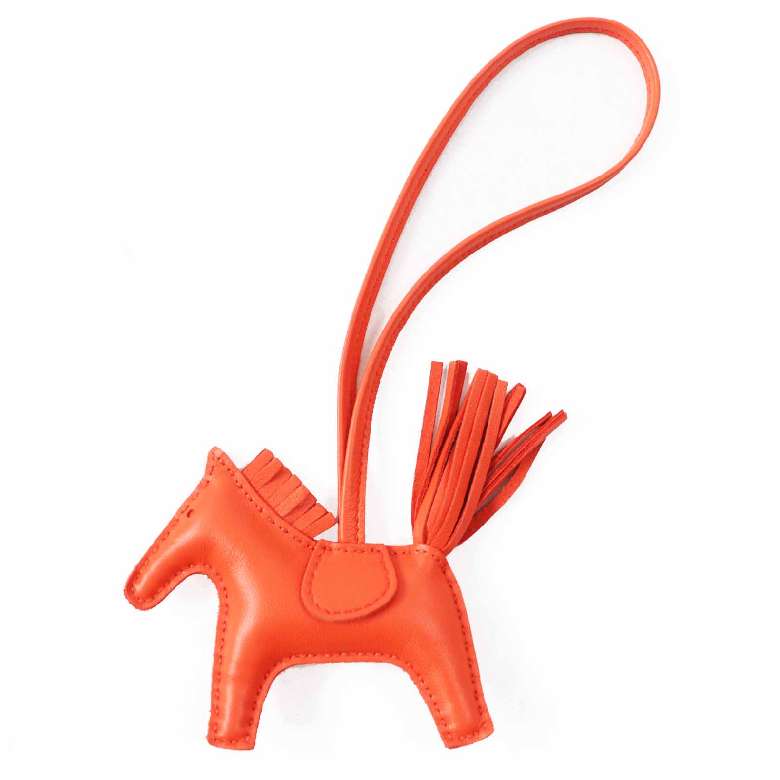 極美品◎HERMES エルメス ロデオチャーム PM オレンジポピー アニョーミロ バッグチャーム U刻印 箱付き フランス製 レディース【中古】