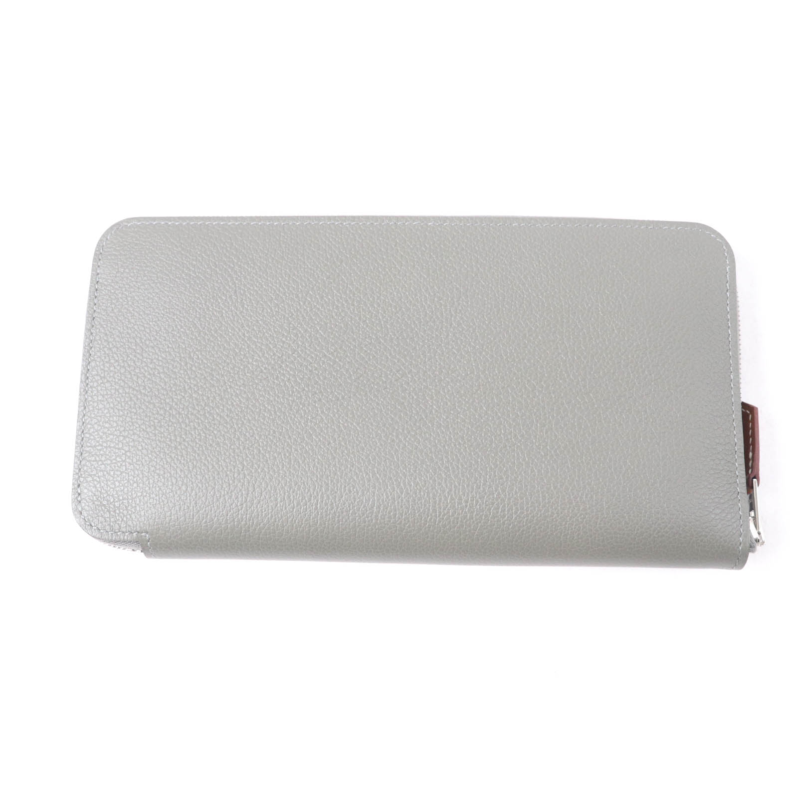 未使用品★HERMES エルメス アザップロング シルクイン グリメイヤー ラウンドZIP ロングウォレット エヴァーカラー 長財布 B刻印 箱付き フランス製 レディース【中古】