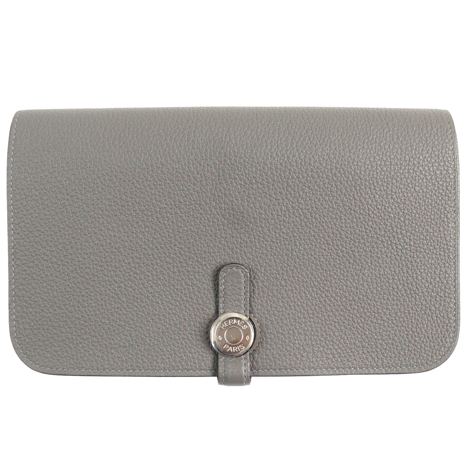 未使用品△HERMES エルメス ドゴン GM デュオ グリメイヤー シルバー金具 セリエボタン トゴ 長財布 B刻印 箱付き フランス製 メンズ 大人気 オススメ◎【中古】
