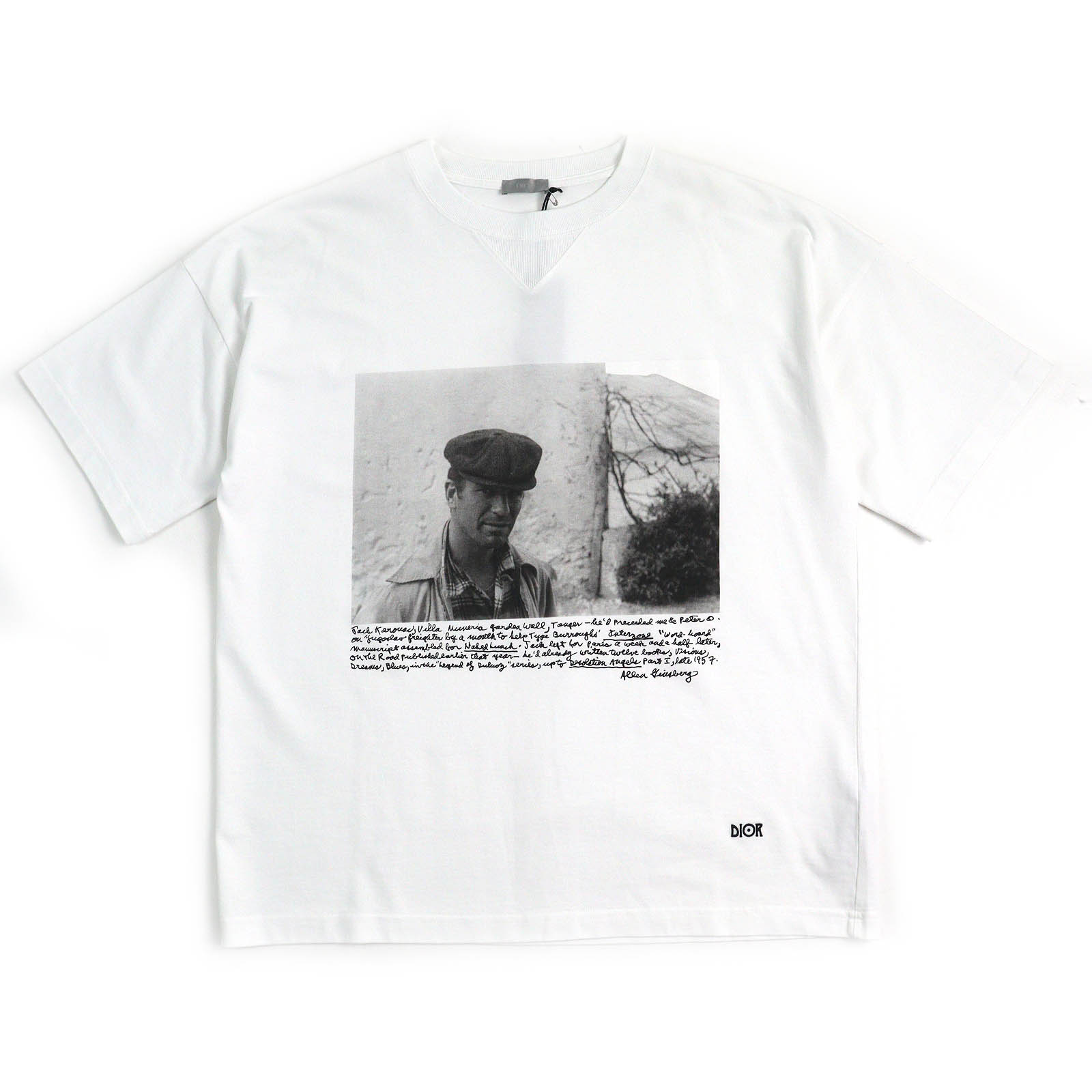 未使用品△Dior HOMME ディオールオム 293J673A0554 コットン100％ オーバーサイズ 半袖Tシャツ ホワイト M イタリア製 正規品 メンズ【中古】