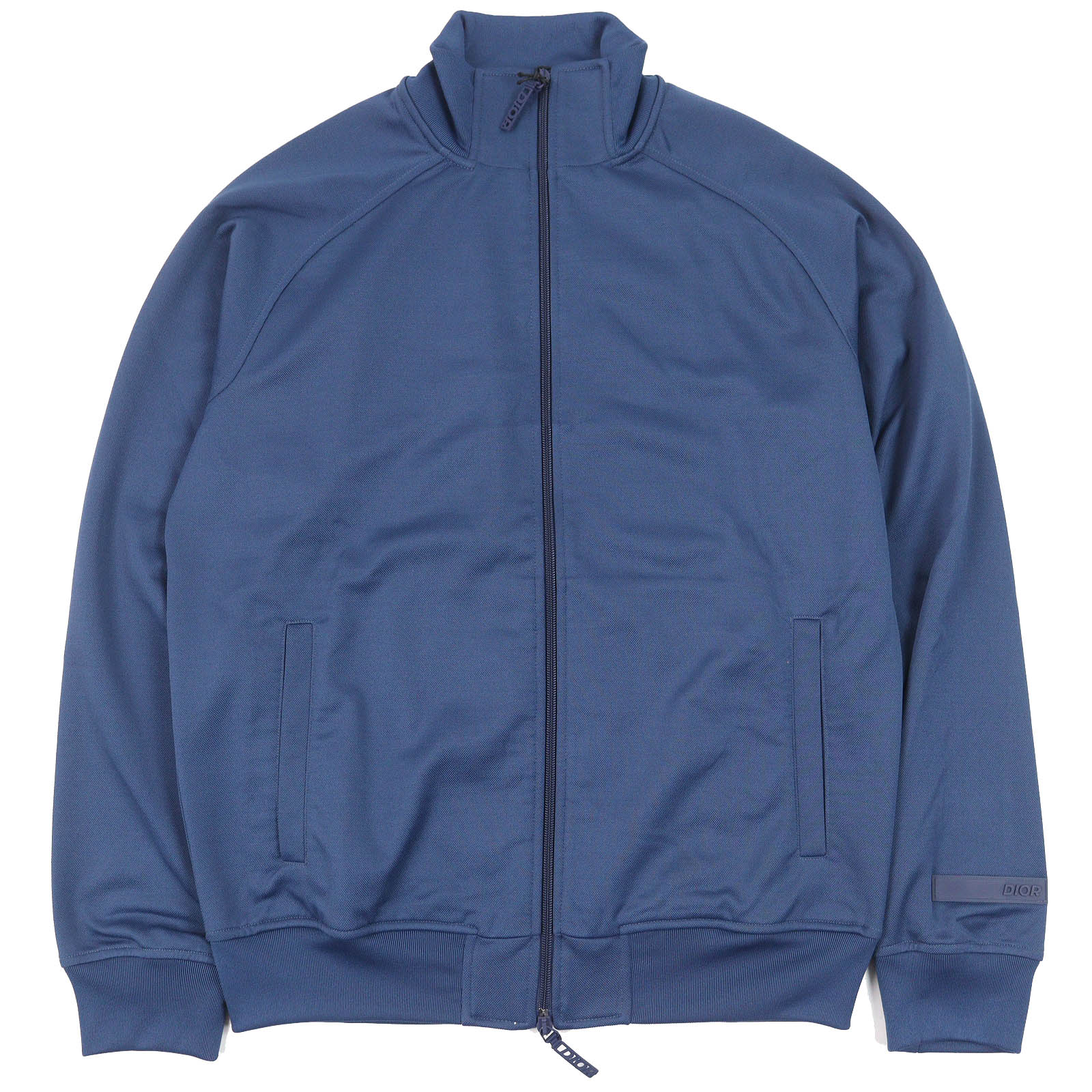 未使用品△DIOR ディオール オム 293J435A0776 DIOR AND PARLEY ロゴジップトップ トラックジャケット ブルー M イタリア製 正規品 メンズ【中古】