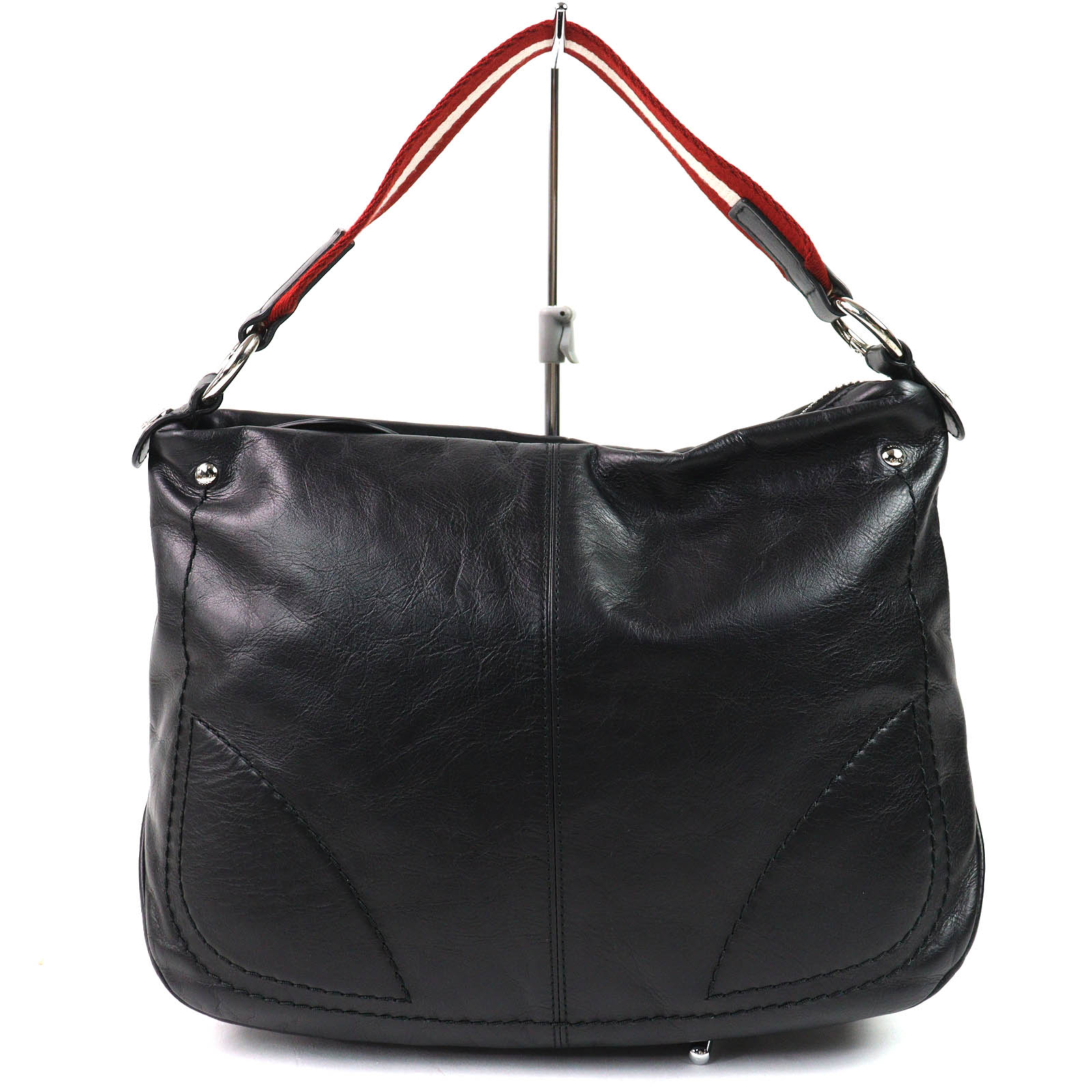 極美品△BALLY バリー TABY-SM トレインスポッティングショルダー レザー ハンドバッグ トートバッグ ブラック 保存袋付き メンズ