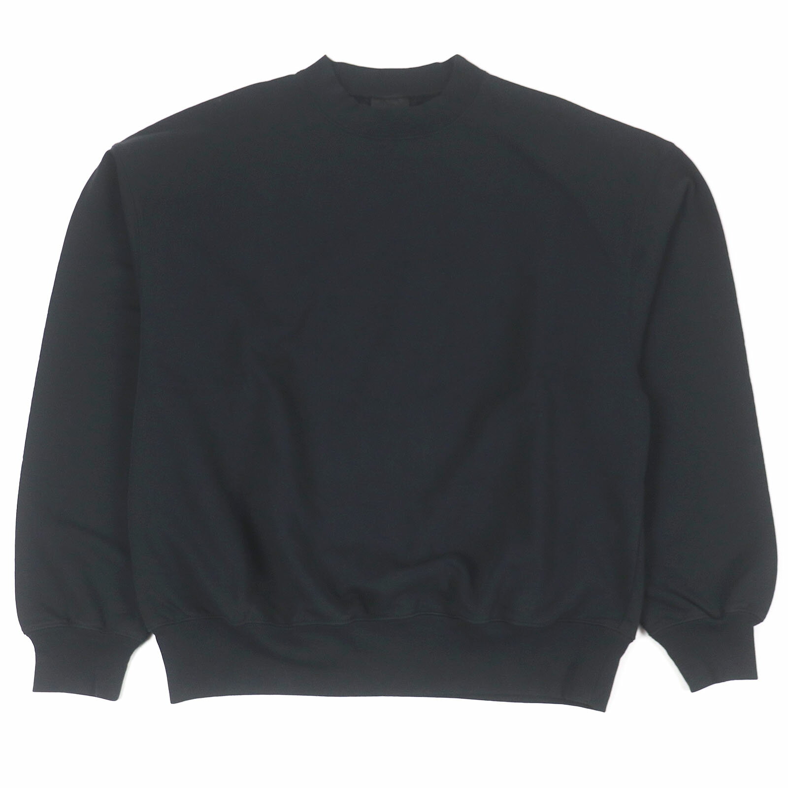 極美品□BALENCIAGA バレンシアガ 22AW 697869 バックロゴエンブロイダリー オーバーサイズ トレーナー スウェットシャツ ブラック XXS 正規品 メンズ【中古】