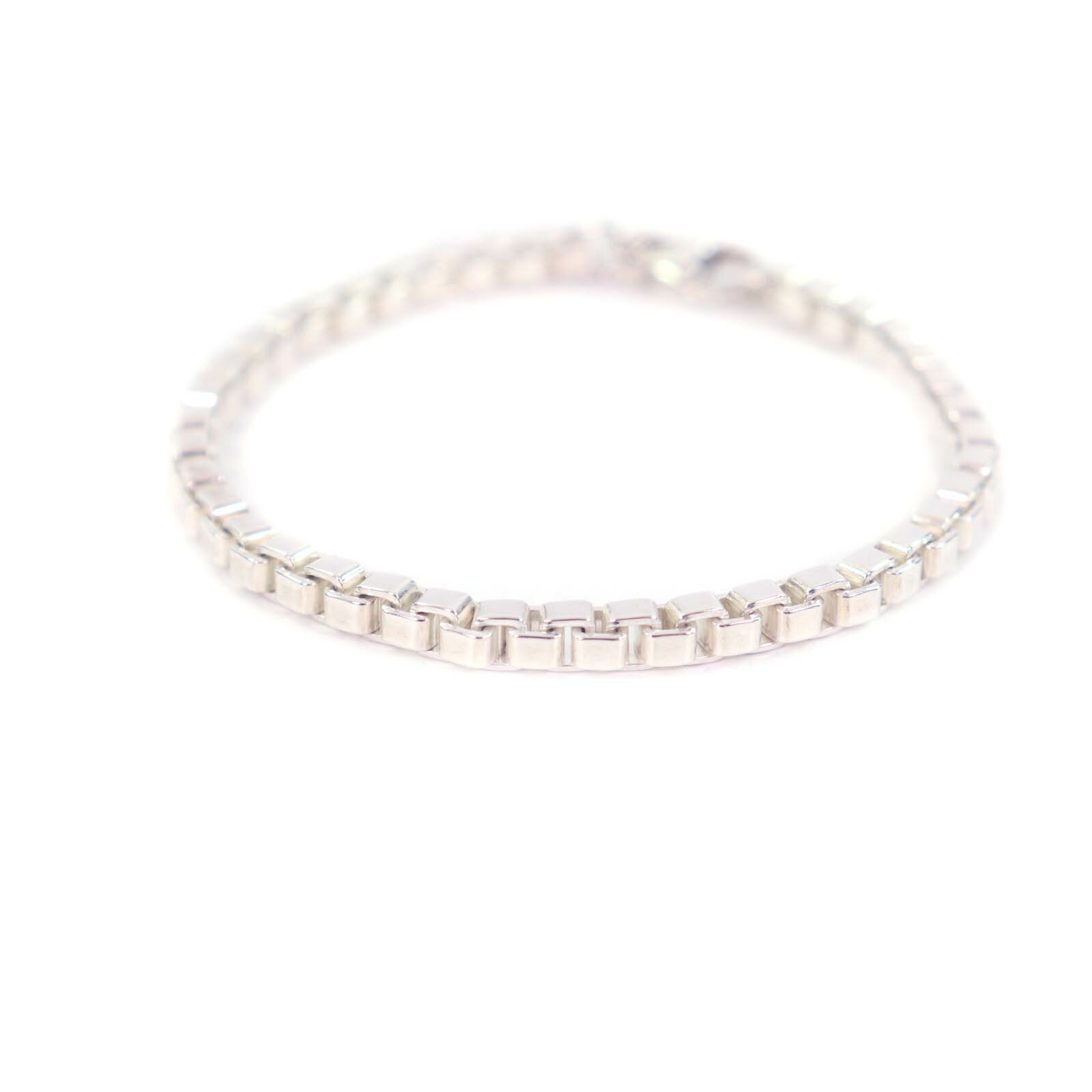 極美品★TIFFANY&Co. ティファニー ベネチアン リンク ブレスレット アクセサリー SV925 シルバー 重量15.71g レディース【中古】