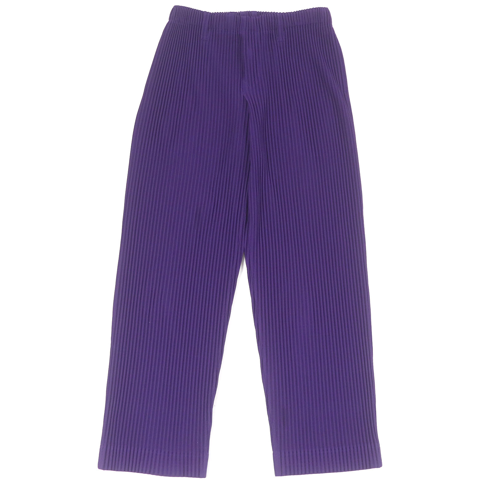 極美品□HOMME PLISSE ISSEY MIYAKE オム プリッセ イッセイミヤケ 20AW HP03JF215 プリーツパンツ パープル 2 正規品 メンズオススメ【中古】