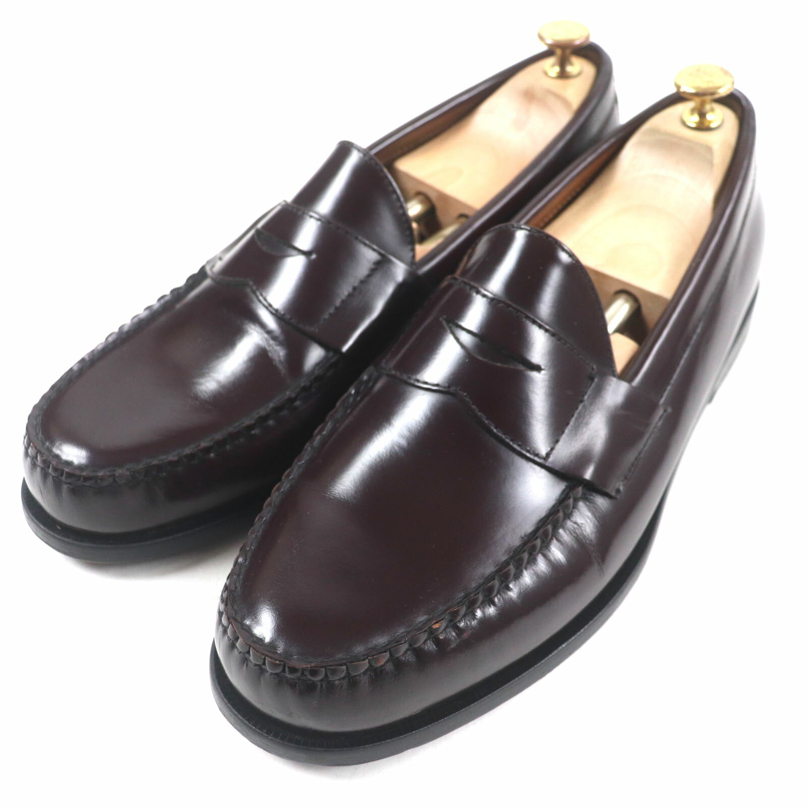 美品▼Brooks Brothers ブルックスブラザーズ 5229 Uチップ レザーシューズ ローファー ダークブラウン 11 メンズ ビジネスオスス◎【中古】