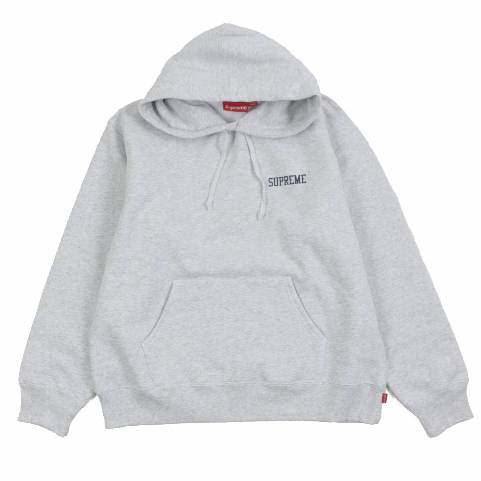 極美品▼Supreme シュプリーム 24AW On God Hooded Sweatshirt コットン ポリエステル プリント 裏起毛 プルオーバー フーディ パーカー グレー M カナダ製 正規品 メンズ【中古】