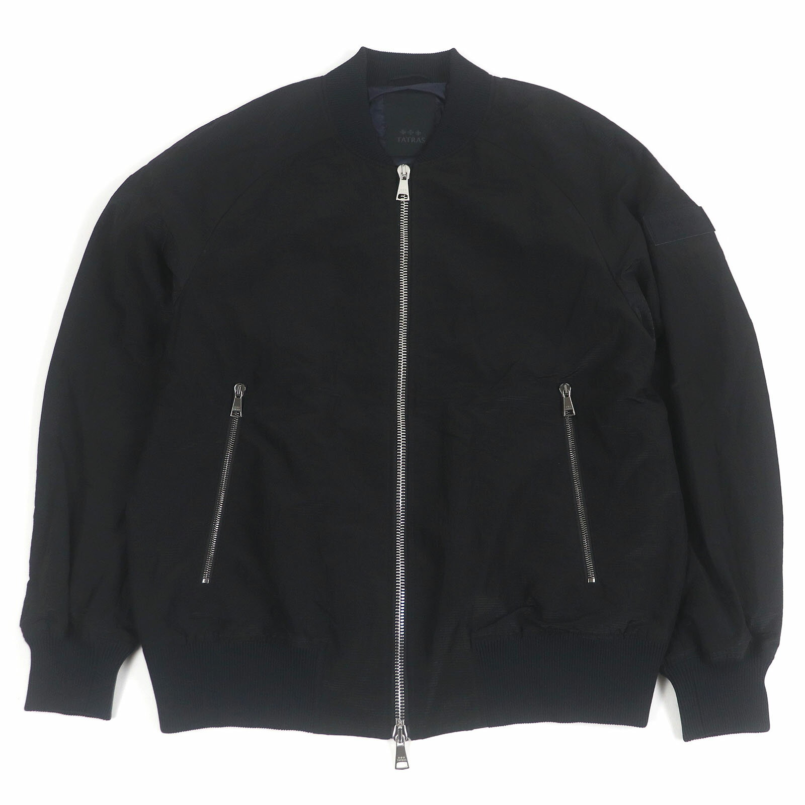 美品□TATRAS タトラス 22AW MTAT22A4853-L COLIDO 中綿入り ボンバージャケット ブルゾンジャケット MA-1 ブラック SA 正規品 メンズ【中古】