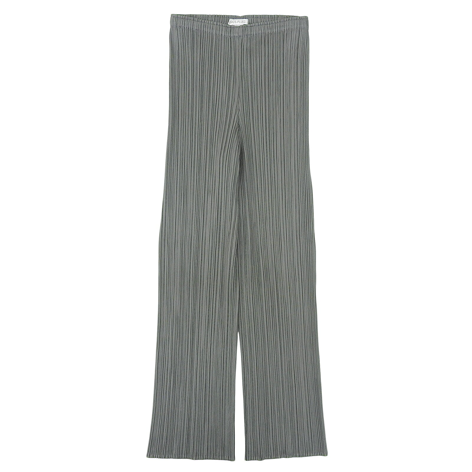 極美品▲PLEATS PLEASE プリーツプリーズ イッセイミヤケ PP55-JF107 プリーツパンツ グレー 2 日本製 正規品 レディース【中古】