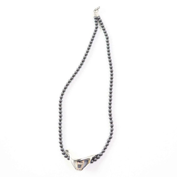 美品◎Georg Jensen ジョージジェンセン HaH AG925 ネックレス ペンダント AG925 ヘマタイト シルバー 重量42.5g レディース【中古】