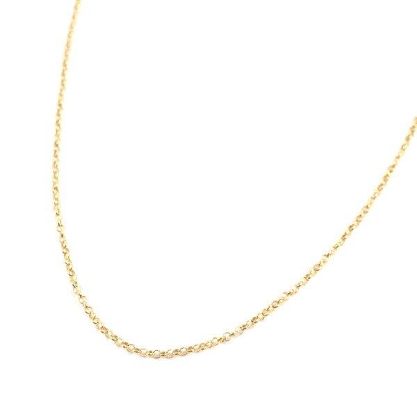 美品▼CHROME HEARTS クロムハーツ ロールチェーン ネックレス 22K ゴールド 箱・保存袋付き 重量8.8g メンズ【中古】